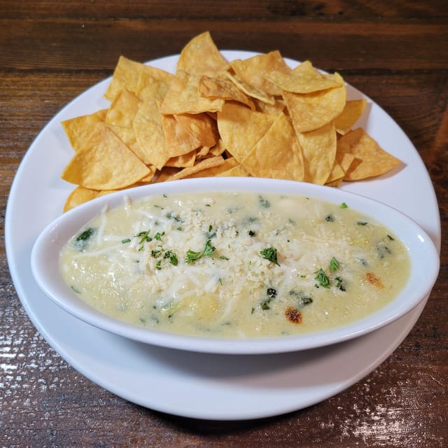 GF Gluten Free Spinach and Artichoke Dip.
