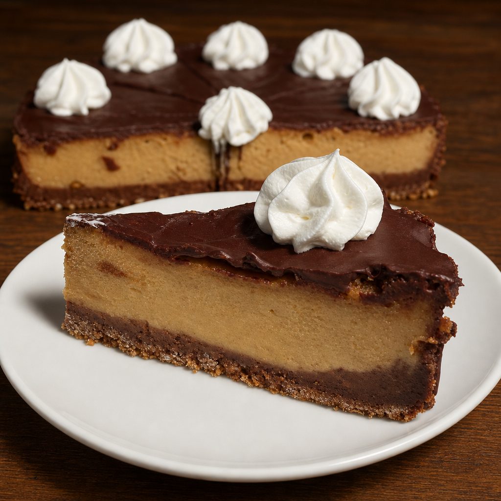 Peanut Butter Chocolate Cheesecake.